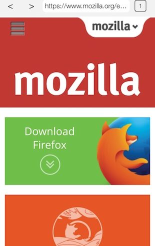 Firefox iPhone