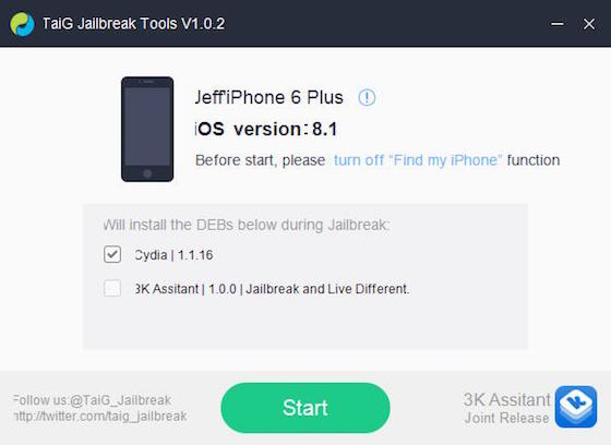 Jailbreak iOS 8.1.1 TaiG Anglais