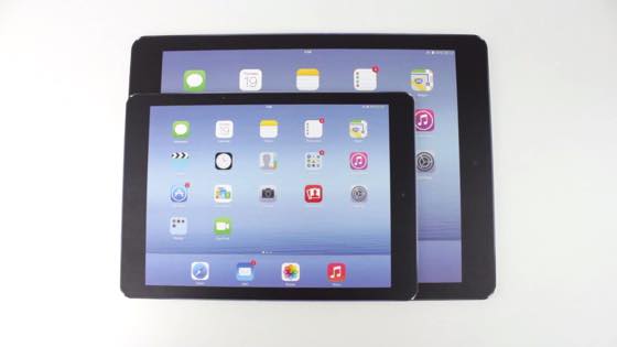 Maquette iPad Pro Air Plus vs iPad Air 2