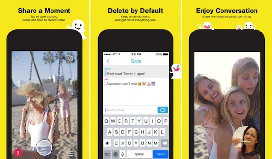 Snapchat Application iPhone