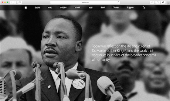 Apple.com Martin Luther King