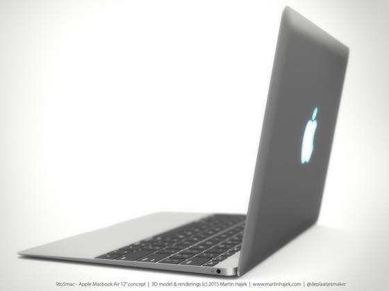 Rendu 3D MacBook Air 12 Pouces 2