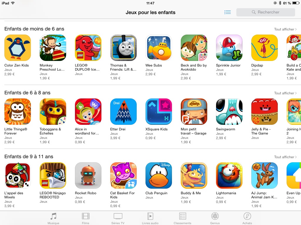 App Store Apple renouvelle la catégorie Jeux pour Enfants iPhoneAddict.fr