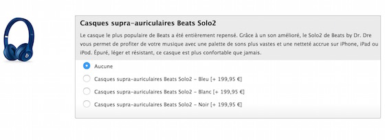 Beats Solo2 Option Achat iPhone
