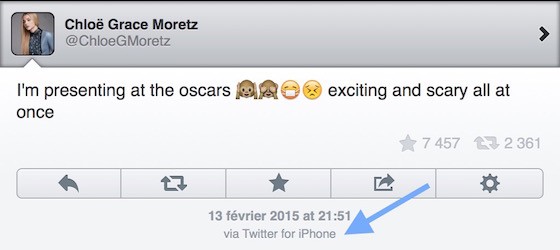 Chloe Grace Moretz Tweet iPhone