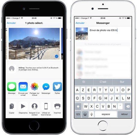 Facebook Messenger Extension iOS 8