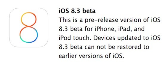 iOS 8.3 Beta