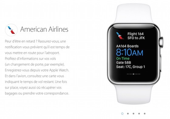 American Airlines Application Apple Watch