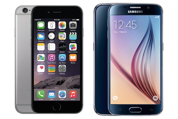iPhone 6 vs Galaxy S6 Avant Arriere