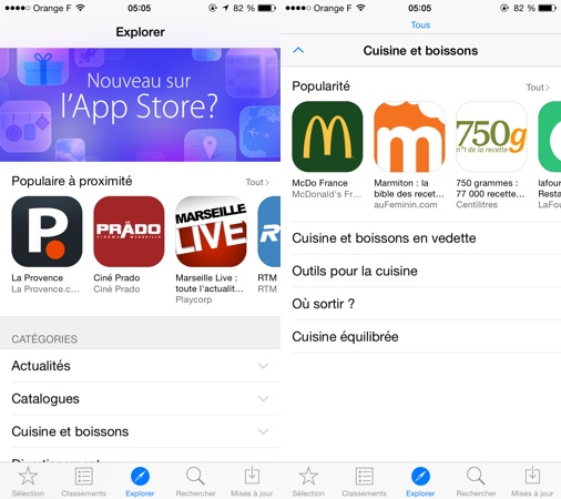 App Store Section Explorer