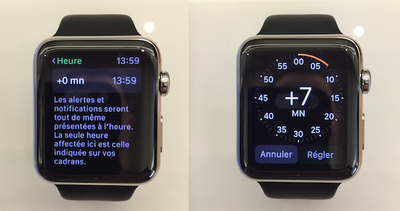 Apple Watch Heure Retardataire