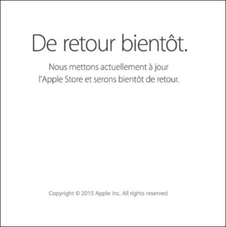 Apple store fermé