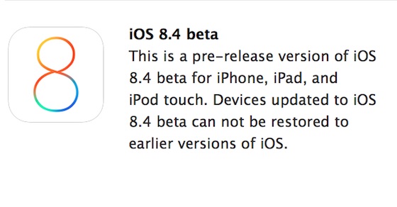 iOS 8.4 Beta 1