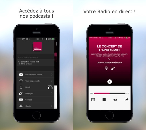 France Musique Application iPhone