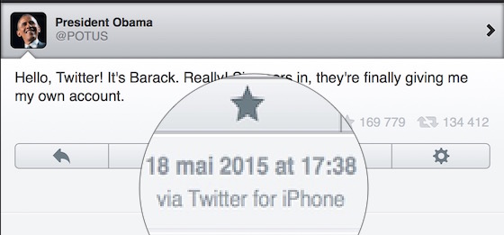 Twitter Barack Obama Tweet iPhone