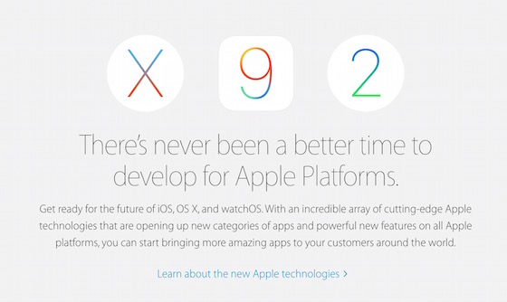 Apple Programme Developpeur iOS OS X watchOS