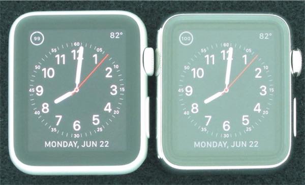 Apple Watch ecran lisibilite