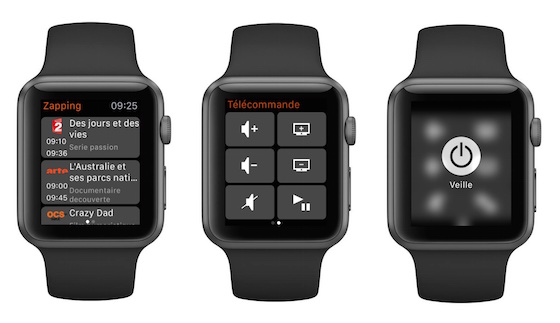 TVcommande Livebox Application Apple Watch