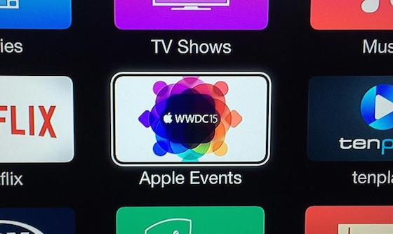 WWDC 15 Chaine Apple TV