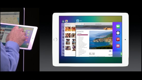 iOS 9 iPad Multitache