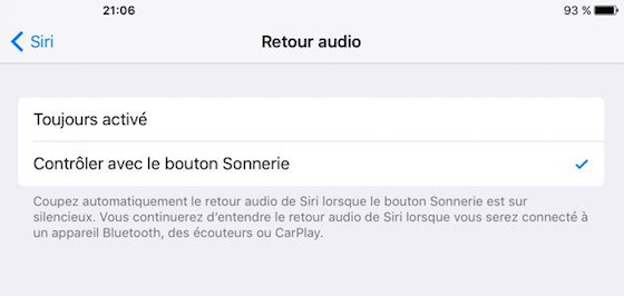 iOS 9 Beta 3 Retour Audio Siri