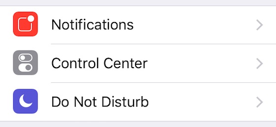 iOS 9 beta 4 Notifications Icone Rouge