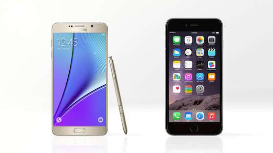 Galaxy Note 5 iPhone 6 Plus