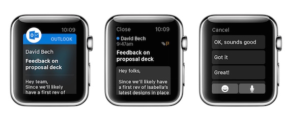 Outlook Application Apple Watch