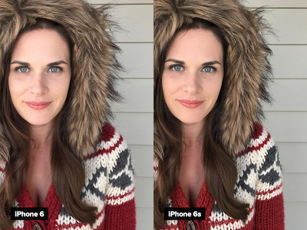 Comparaison iPhone 6s Appareil Photo iPhone 6 Selfie