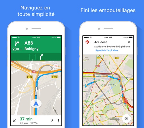Google Maps Application iPhone