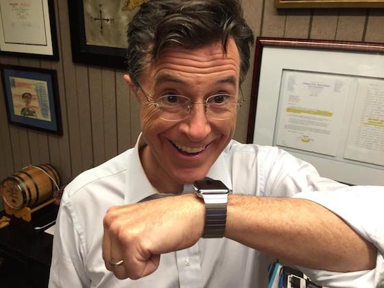 Stephen Colbert Apple Watch