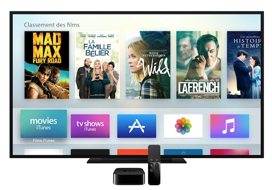 Apple TV 2015 Interface Francais