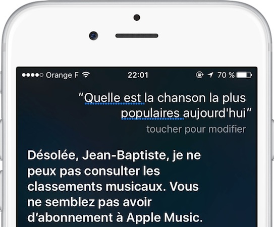 Siri Question Apple Music