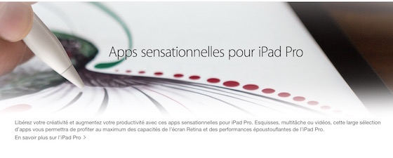 Applications Optimisee iPad Pro
