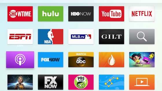 Nouvelle Apple TV Applications