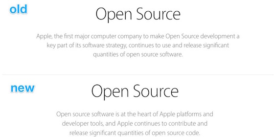Apple Open Source Premiere Entreprise