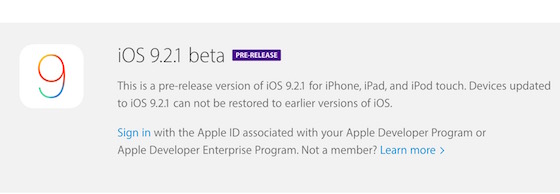 iOS 9.2.1 Beta