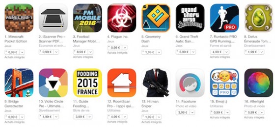 top 15 app store