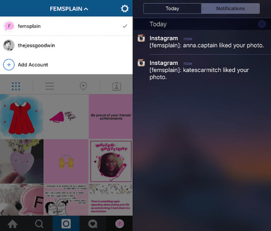 Instagram Multi Comptes iPhone