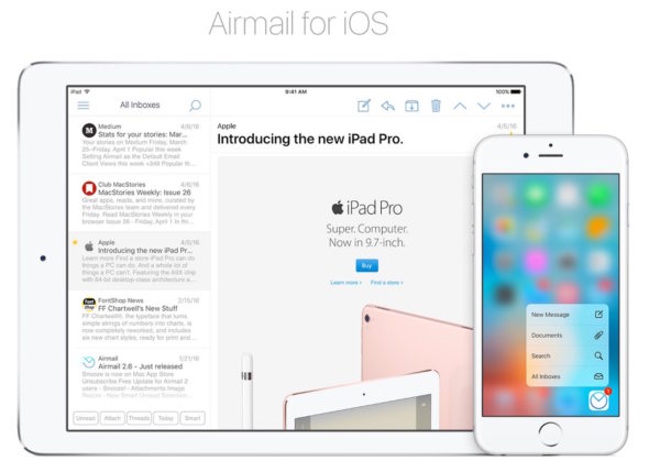 Airmail iPhone iPad