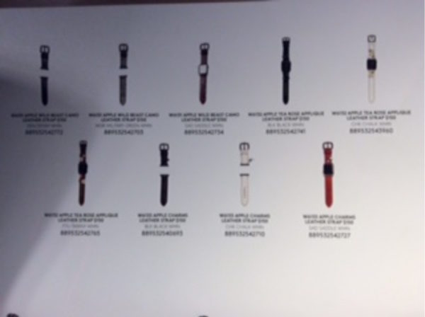 Fuite Bracelets Coach Apple Watch