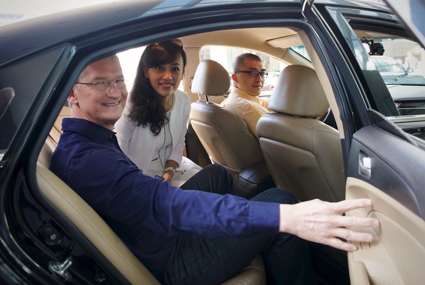 Tim Cook Jean Liu Taxi Chine Didi Chuxing