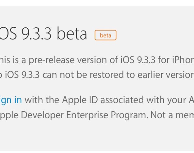 iOS 9.3.3 Beta