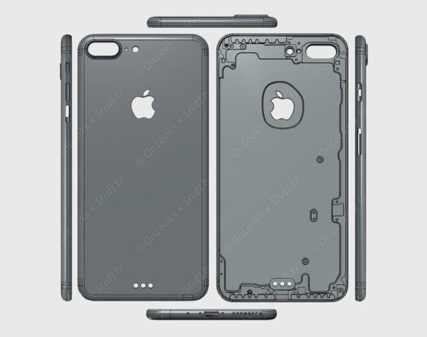 iPhone 7 Plus Rendu 3D CAD