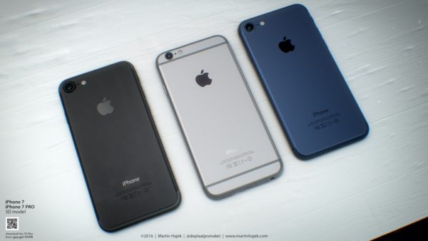 Concept iPhone 7 Noir Bleu 5