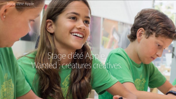 Stage Ete 2016 Apple Store