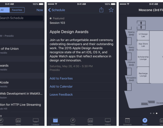 WWDC 2016 Application iPhone