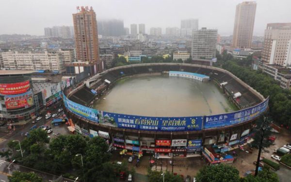 Inondation Chine Stade