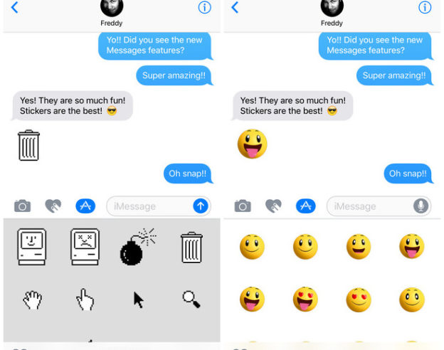iOS 10 Pack Autocollants Animes Apple Messages