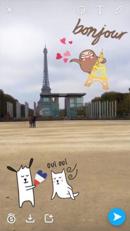 Geosticker Snapchat Paris